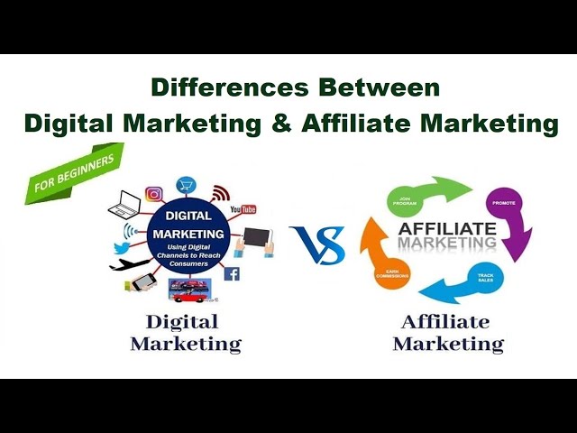 Best Definition of the Difference Between Digital Marketing and Affiliate Marketing